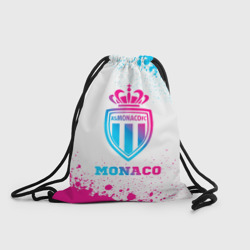 Monaco neon gradient style – Рюкзак-мешок 3D с принтом купить со скидкой в -25%