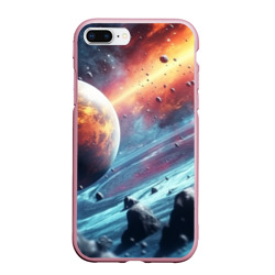 Объемный космос и  планеты – Чехол для iPhone 7Plus/8 Plus матовый с принтом купить