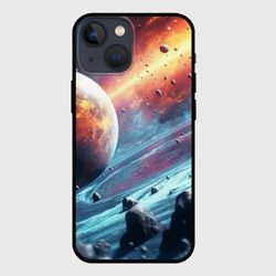 Объемный космос и  планеты – Чехол для iPhone 13 mini с принтом купить