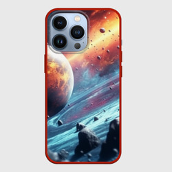 Объемный космос и  планеты – Чехол для iPhone 13 Pro с принтом купить