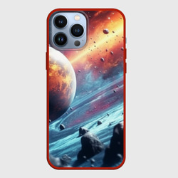 Объемный космос и  планеты – Чехол для iPhone 13 Pro Max с принтом купить