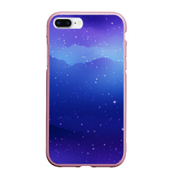 Синий космос и звезды  – Чехол для iPhone 7Plus/8 Plus матовый с принтом купить