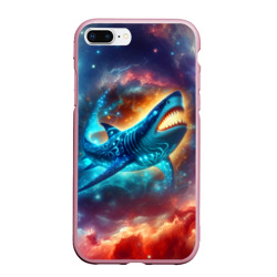 Космическая неоновая акула - нейросеть – Чехол для iPhone 7Plus/8 Plus матовый с принтом купить