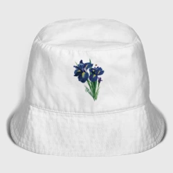 Детская панама хлопок Ирисы и шмель