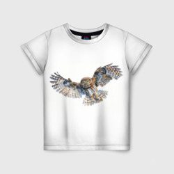 Акварельные птицы: воробьиный сычик – Детская футболка 3D с принтом купить со скидкой в -33%