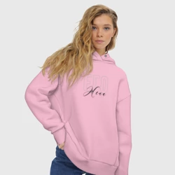 Женское худи Oversize хлопок Его жена - фото 2