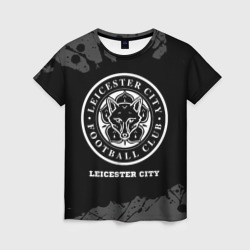 Leicester City sport на темном фоне – Женская футболка 3D с принтом купить со скидкой в -26%