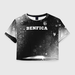 Benfica sport на темном фоне посередине – Женская футболка Crop-top 3D с принтом купить