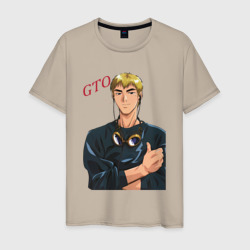 Эйкити Онидзука учитель – Мужская футболка хлопок с принтом купить со скидкой в -20%