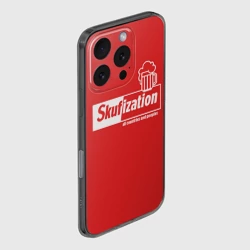 Чехол для iPhone 16 Pro силиконовый с защитой камеры Скуфизация всех стран и народов - фото 2