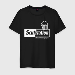 Скуфизация - всех стран и народов  – Мужская футболка хлопок с принтом купить со скидкой в -20%