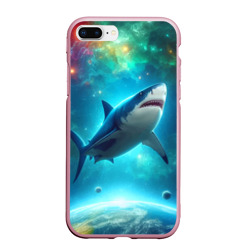 Большая белая акула в космическом пространстве – Чехол для iPhone 7Plus/8 Plus матовый с принтом купить