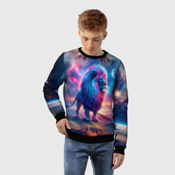 Детский свитшот 3D Space lion - ai art fantasy - фото 2