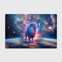 Головоломка Пазл магнитный 126 элементов Space lion - ai art fantasy