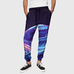 Космические мыльные пузыри  – Мужские брюки 3D с принтом купить