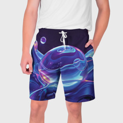 Космические мыльные пузыри  – Мужские шорты 3D с принтом купить