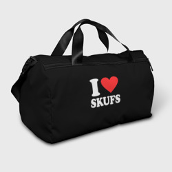 I love skufs  – Сумка спортивная 3D с принтом купить