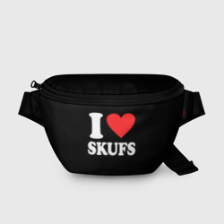 I love skufs  – Поясная сумка 3D с принтом купить