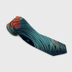 Волны линиями – Галстук 3D с принтом купить