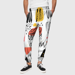 Паттерн узоры  – Мужские брюки 3D с принтом купить