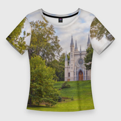 Парк Александрия в Петергофе – Женская футболка 3D Slim с принтом купить