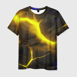 Желтое неоновое свечение – Мужская футболка 3D с принтом купить со скидкой в -26%