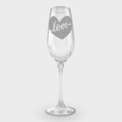 Пара - любовь – Фужер для шампанского с принтом купить со скидкой в -12%