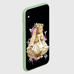Чехол для iPhone XS Max матовый Невеста - медведь - фото 2