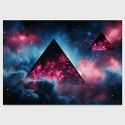 Космическая  пирамида – Поздравительная открытка с принтом купить