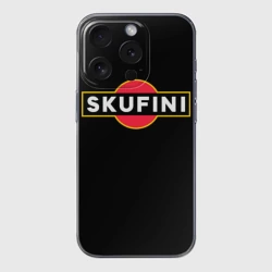 Чехол для iPhone 15 Pro Max силиконовый с защитой камеры Skufini 