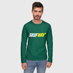 Мужской лонгслив 3D Skuf - way: для мужчины скуфа  - фото 2