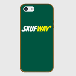 Чехол для iPhone 5/5S матовый Skuf - way: для мужчины скуфа 
