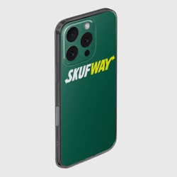 Чехол для iPhone 16 Pro силиконовый с защитой камеры Skuf - way: для мужчины скуфа - фото 2
