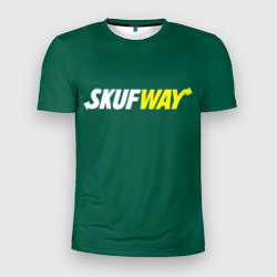 Мужская футболка 3D Slim Skuf - way: для мужчины скуфа 