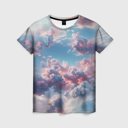 Сказочные облака патерн – Женская футболка 3D с принтом купить со скидкой в -26%