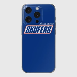Чехол для iPhone 15 Pro силиконовый с защитой камеры Skufers