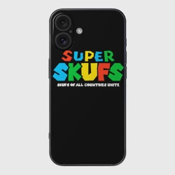 Чехол для iPhone 16 силиконовый с защитой камеры Super skufs 