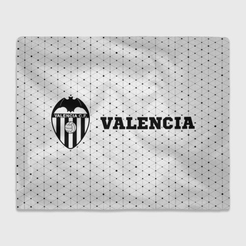 Плед с принтом Valencia sport на светлом фоне по-горизонтали, вид спереди №1