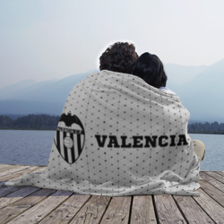 Плед с принтом Valencia sport на светлом фоне по-горизонтали для любого человека, вид спереди №3. Цвет основы: 3d (велсофт)