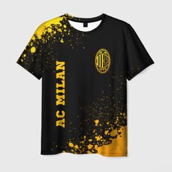 AC Milan - gold gradient вертикально – Мужская футболка 3D с принтом купить со скидкой в -26%