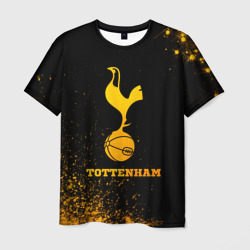 Tottenham - gold gradient – Мужская футболка 3D с принтом купить со скидкой в -26%