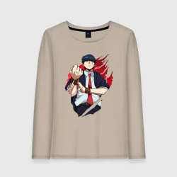 Женский лонгслив хлопок Мэш Бёрндэд маг