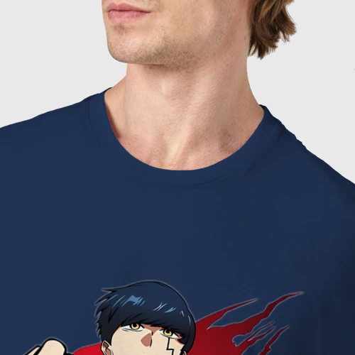 Мужская футболка хлопок с принтом Мэш Бёрндэд маг, фото #4