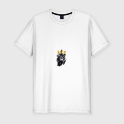 I am king – Мужская футболка хлопок Slim с принтом купить