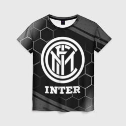 Inter sport на темном фоне – Женская футболка 3D с принтом купить со скидкой в -26%