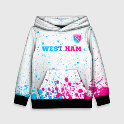 West Ham neon gradient style посередине – Детская толстовка 3D с принтом купить со скидкой в -20%