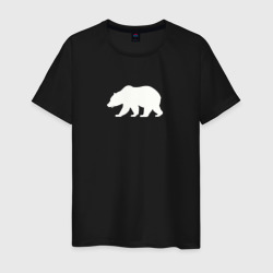 Силуэт таёжного медведя – Футболка из хлопка с принтом купить со скидкой в -20%