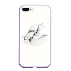 Рыба лайн арт стиль – Чехол для iPhone 7Plus/8 Plus матовый с принтом купить