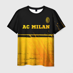 AC Milan - gold gradient посередине – Мужская футболка 3D с принтом купить со скидкой в -26%