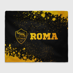 Roma - gold gradient по-горизонтали – Плед 3D с принтом купить со скидкой в -14%